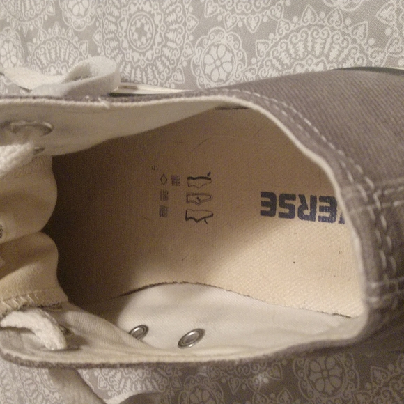 Gray Converse All Star sz 8W 6 M - Picture 3 of 7